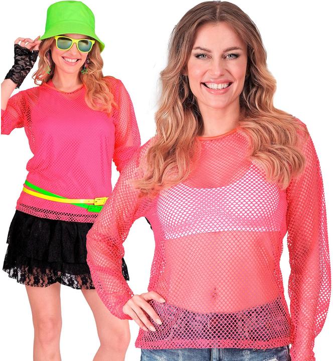 Immagine prodotto Widmann Camicia a rete rosa neon a maniche lunghe (M, S)