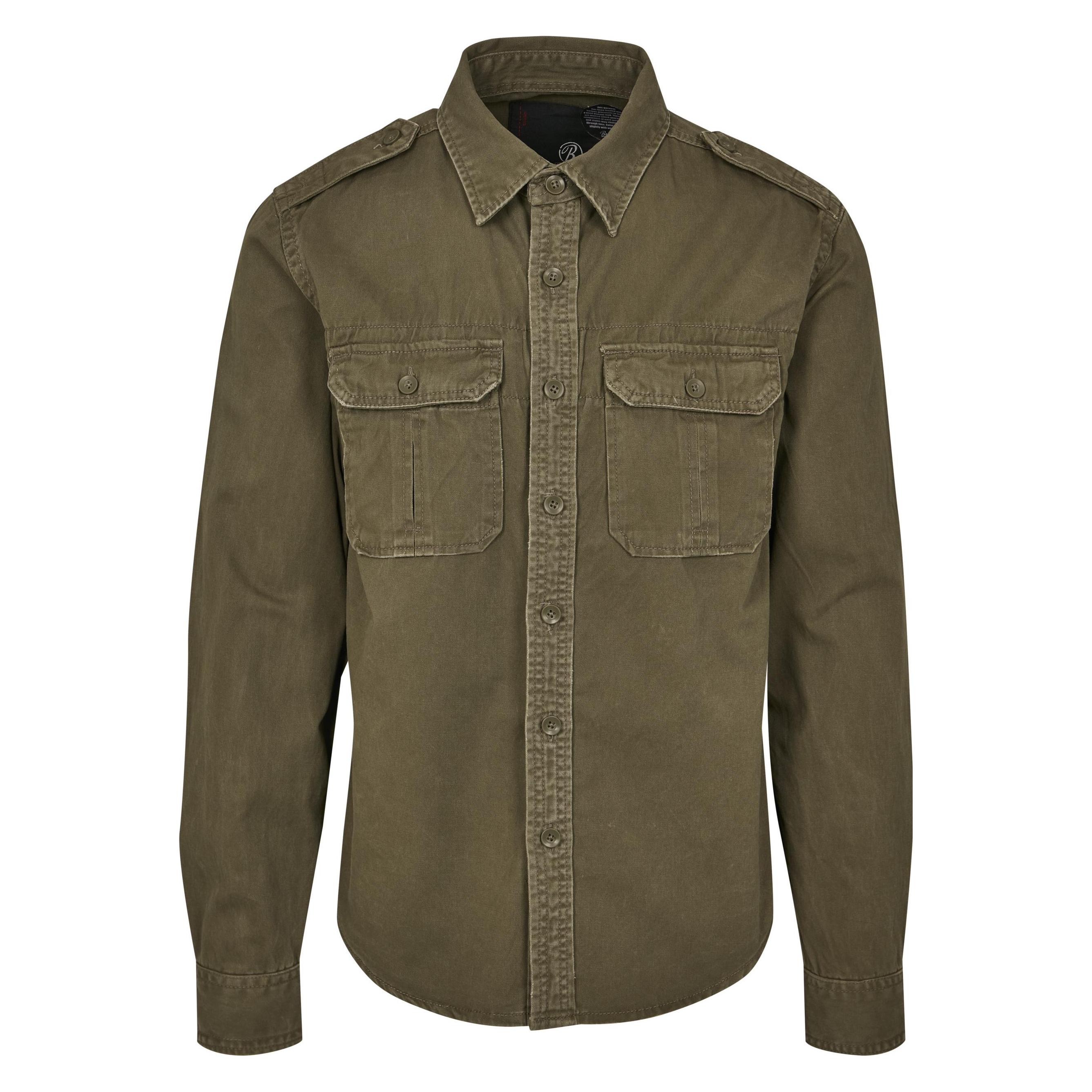 Brandit, Herren, Hemden, Vintage Shirt, Grün, (Xxl)