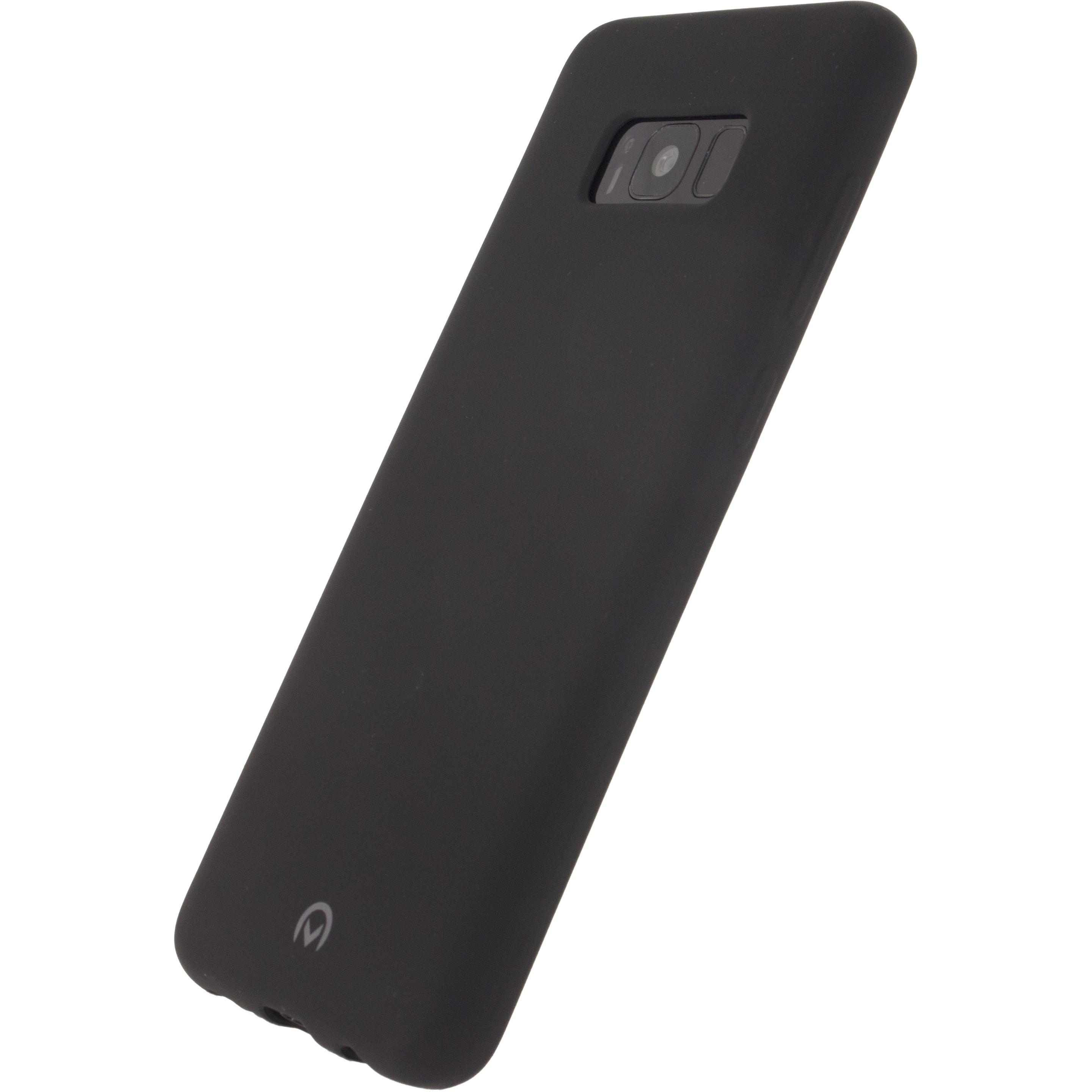 Mobilize Gummi-Gelly-Hülle (Samsung Galaxy S8+), Smartphone Hülle, Schwarz