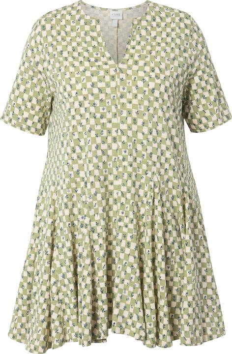 Immagine prodotto Ulla Popken t-shirt, scollo tunica, manica corta, cotone biologico (42, 44)