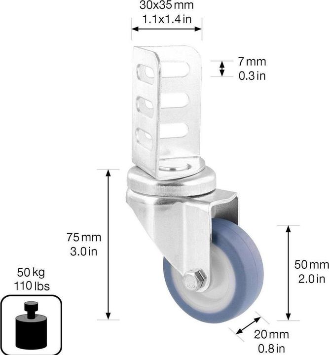 Produktbild Wagner System Apparate-Lenkrolle