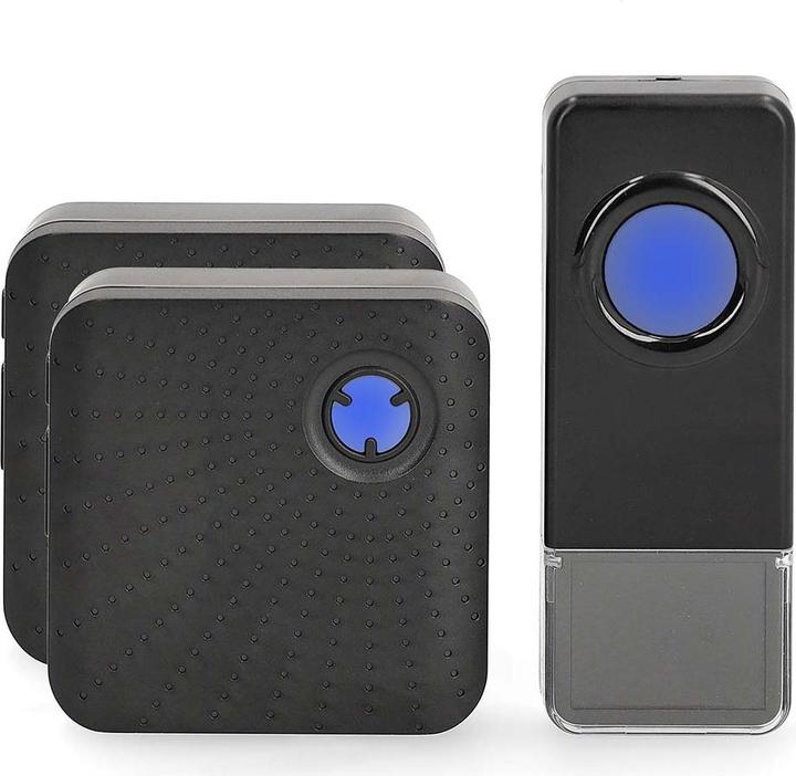 Nedis Wireless doorbell set | Mains power supply | 100 - 240 V AC 50/60 Hz | 1x 23A 12V | Loud speaker (Wireless)