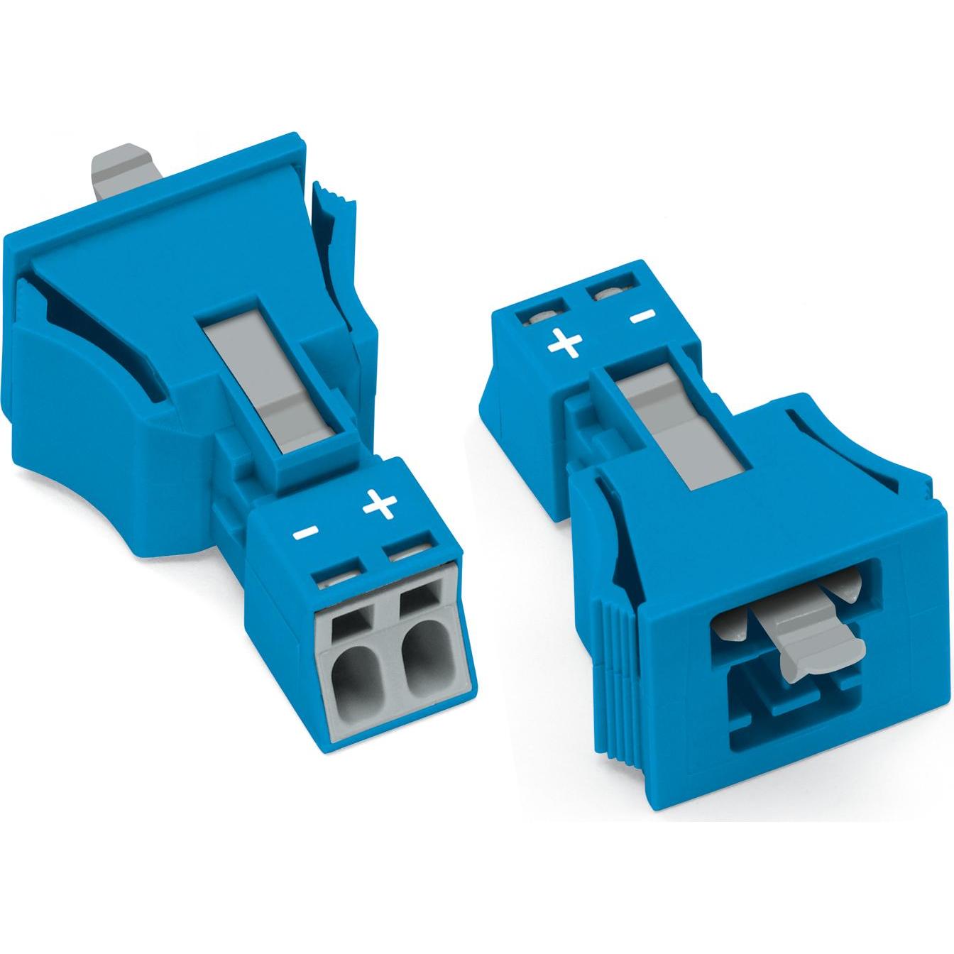 50x Wago Netz-Steckverbinder WINSTA MIN, Elektronikkabel + Stecker, Blau