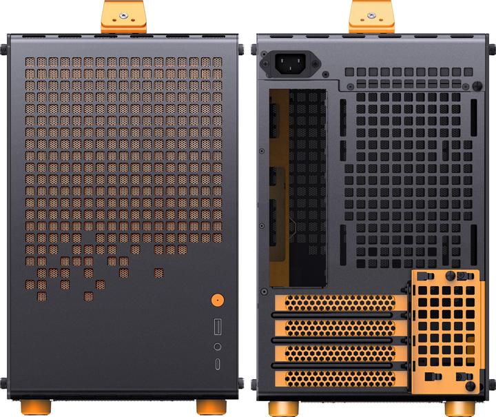 Productafbeelding Jonsplus MATX Handgreepkoffer Z20 - Zwart-Oranje (Mini-ITX, mATX)