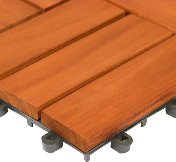 Immagine prodotto Casaria Set di piastrelle in legno d' acacia (33 x, 30 x 30 cm)