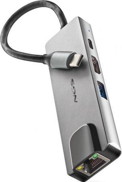 Actual product image NGS Station D'Accueil Portable USB-C 3.0 Wonder Dock Supra (Gris) (USB-C, 4 ports)