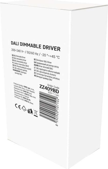 Productafbeelding Emos DALI driver voor LED armaturen CC 1050mA 40W