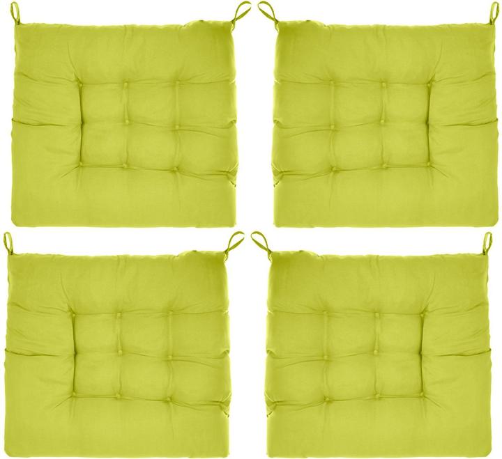 Image du produit Intirilife Coussin de chaise à nouer (lot de 4) (40 x 3 cm)
