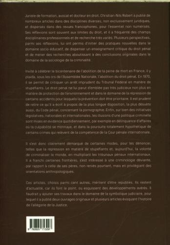 Image du produit Georg Le droit pénal : pour quoi faire? (Français, Robert Christian-Nils, 2024)