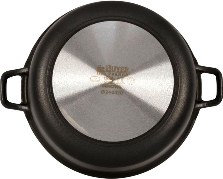 Actual product image de Buyer Choc Extreme frying pot non-stick with glass lid, induction (24 cm, Casserole + Stewpot, Aluminium)