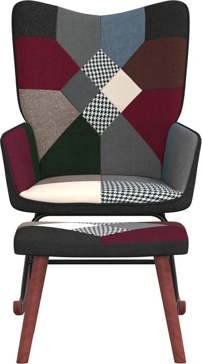 Produktbild vidaXL Schaukelstuhl mit Hocker