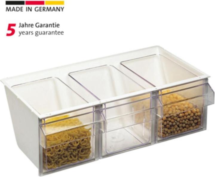 Actual product image Westmark Schüttengehäuse mit 3 Schütten Milano, 76072240 (1 l)