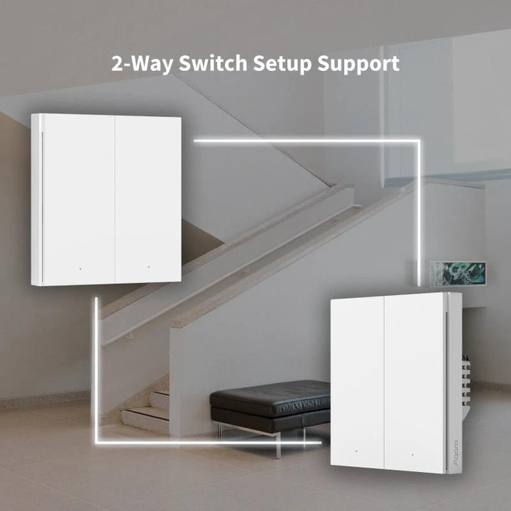 Produktbild Aqara Smart Wall Switch H1 Grau No Neutral, Single Rocker (Zigbee)