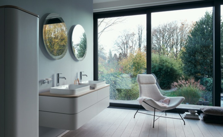 Actual product image Duravit Happy D.2 Plus Vanity unit for wall-mounted console, 1300x550 mm, 2 drawers, for furniture w (130 x 55 x 41 cm)