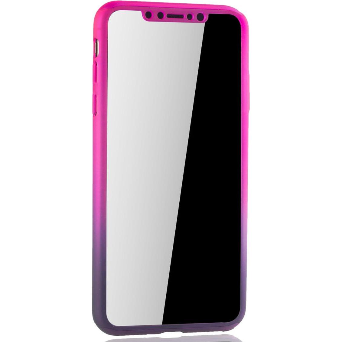 Thumbnail - König Design Hülle Handy Schutz für Apple iPhone XS Max Full Case Cover Displayschutz Violett (Apple iPhone XS Max), Sma...