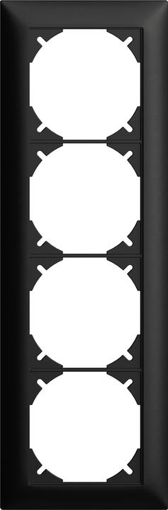 Image du produit Feller Cadre de finition EDIZIOdue 4 App / 4x1 noir