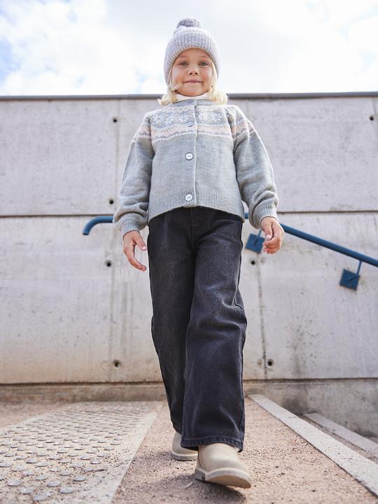 Actual product image Vertbaudet Weite Mädchen Jeans mit Dehnbund, Bundweite verstellbar (104)