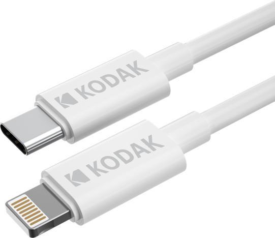 Kodak cable usb 1m usb c lightning blanco (1 m, 5 W)