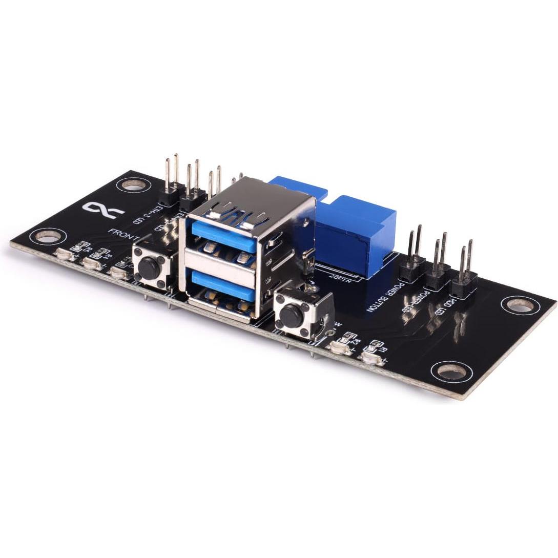 Alphacool ES Front I/O-Panel mit USB 3.0 und Kabelsatz f??r Servergeh??use, Mainboard Zubehör
