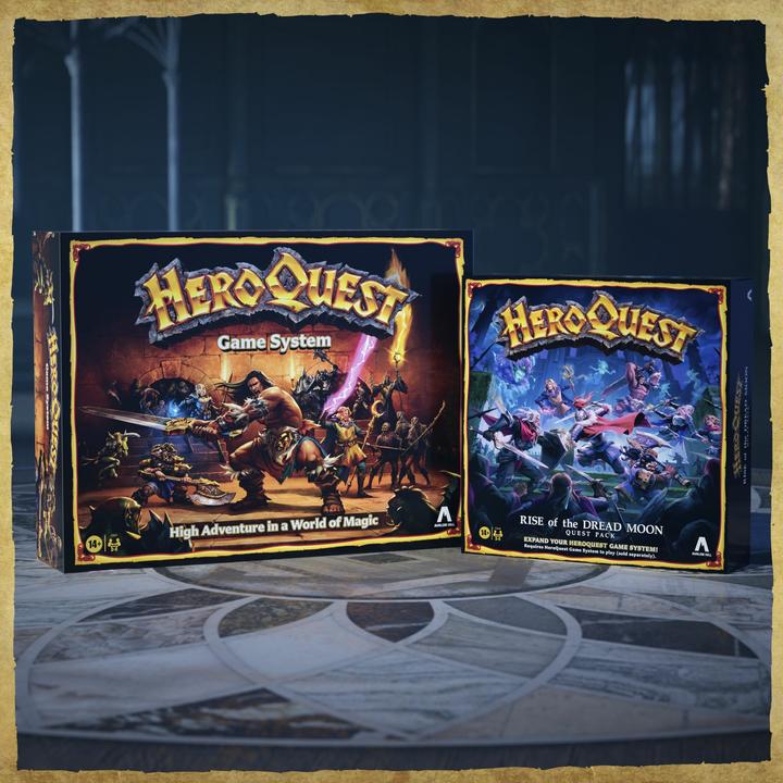 Actual product image Avalon Hill HeroQuest Board Game Expansion Rise of the Dread Moon Adventure Pack *English Version*.