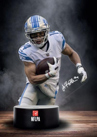 Actual product image Great Branding Detroit Lions LED Light Player "ST. BROWN"