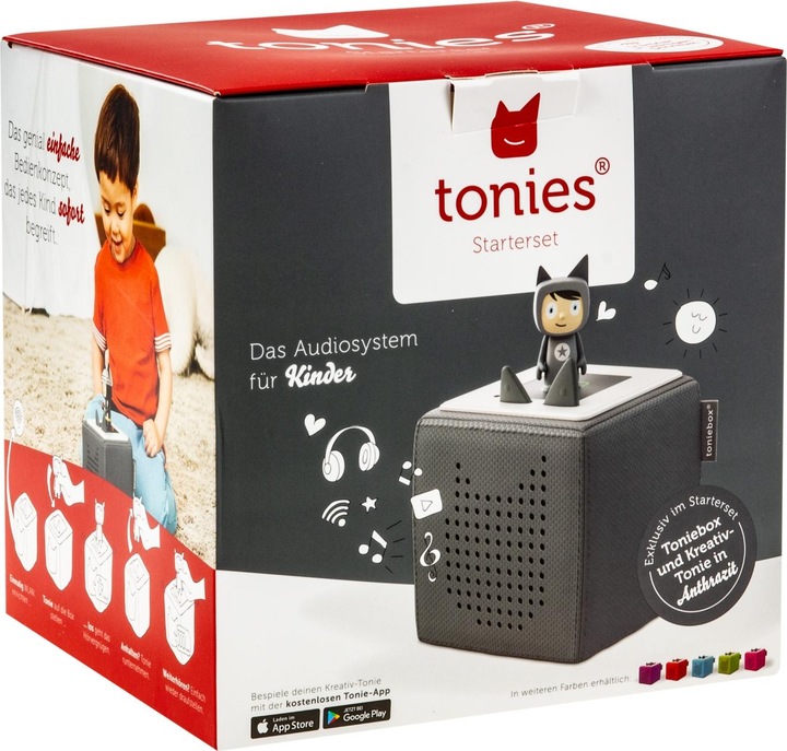 Productafbeelding Tonies Toniebox Starter Set Antraciet (Creatieve Tonie) (Duits)