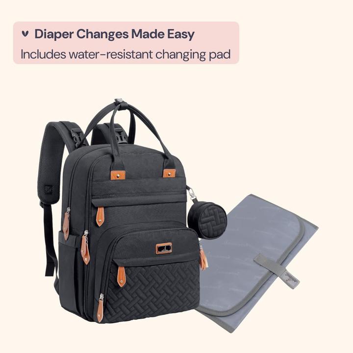 Actual product image BabbleRoo Wickeltasche mit Wickelauflage