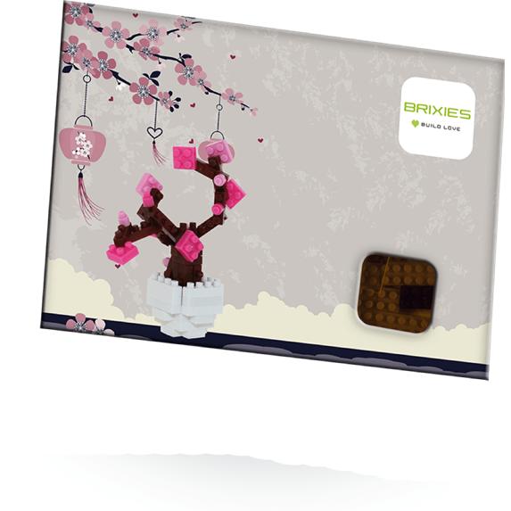 Thumbnail - Magni BRIXIES Minibausteine Postkarte Kirschbaum