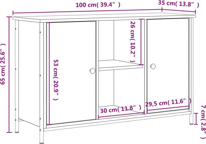Image du produit VidaXL Daisy (100 x 35 x 65 cm)