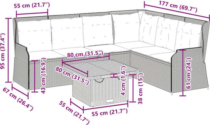 Produktbild vidaXL Colin