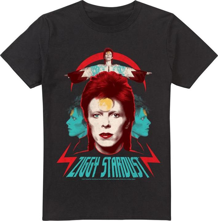 Immagine prodotto David Bowie Ziggy Heads Maglietta Uomo (S)