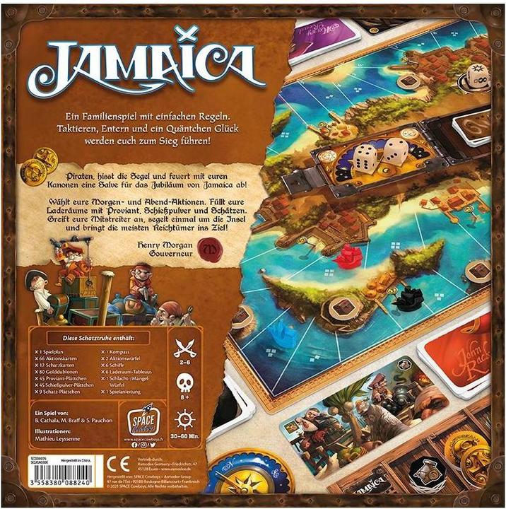 Image du produit Asmodée SCOD0076 - Jamaïque - Brettspiel, für 2-6 Spieler, ab 8 Jahren (DE-Ausgabe) (Allemand)