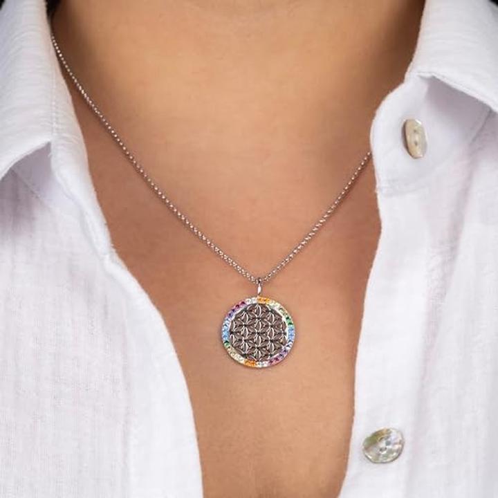 Immagine prodotto Engelsrufer Collana Fiore della Vita (Argento 925 rodiato, 50 cm)