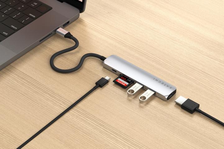 Immagine prodotto Satechi Slim 6 Multiport Hub Silver (USB-C, 6 porte)