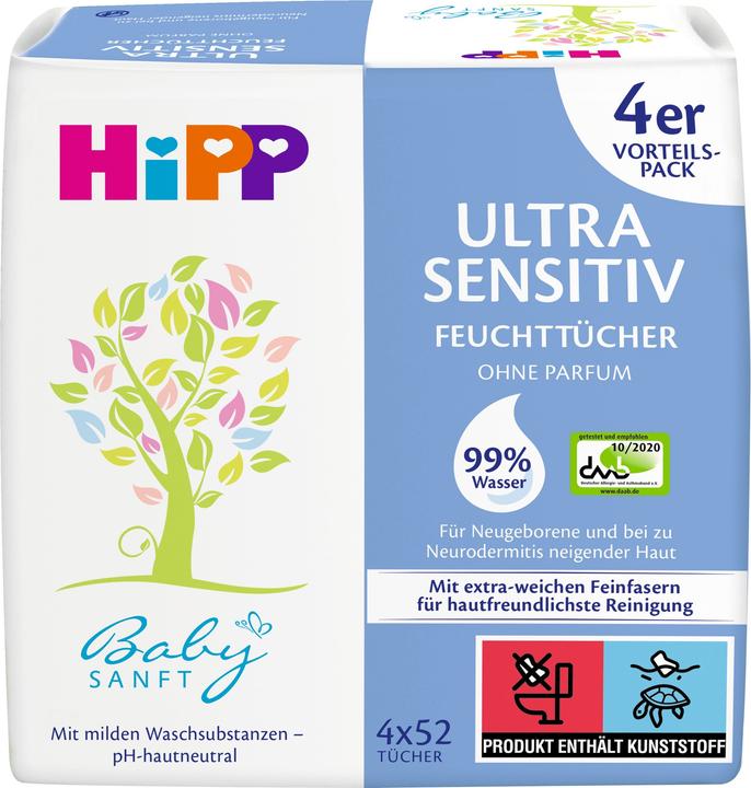 Produktbild Hipp Ultra Sensitiv (208 Stück)