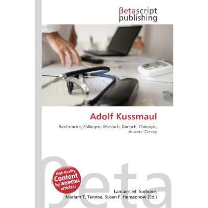Adolf Kussmaul, Fachbücher