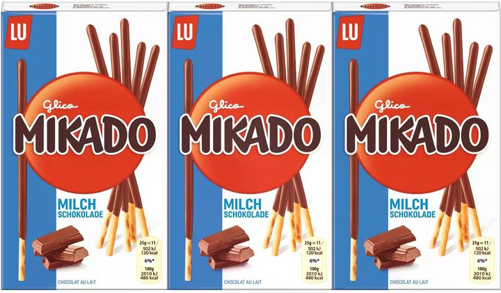 Image du produit Luã Lu Mikado 3x75g Choco Dark (225 g)