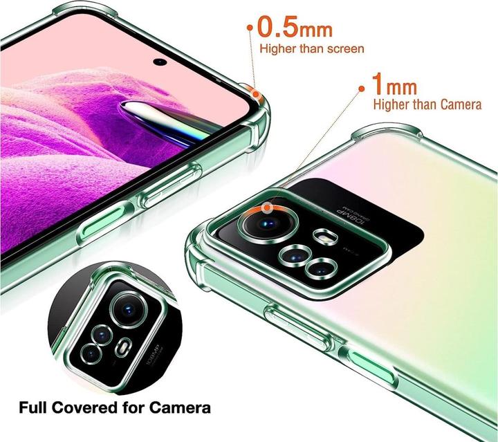 Actual product image Screenguard Xiaomi Redmi Note 12S Case Crystal Soft Airbag Bumper (Xiaomi Redmi Note 12S)