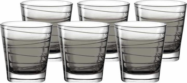 Immagine prodotto Leonardo Bicchiere per bere Vario Struttura 250 ml, 6 pezzi, Grigio (0.25 l, 6 x)
