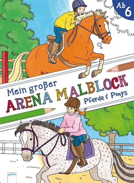 Actual product image My big colouring block. Horses and ponies
