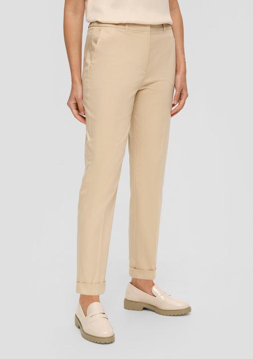 Image du produit S.Oliver Hose Tapered-Leg-Hose aus Baumwollmix mit Bundfalte (40)