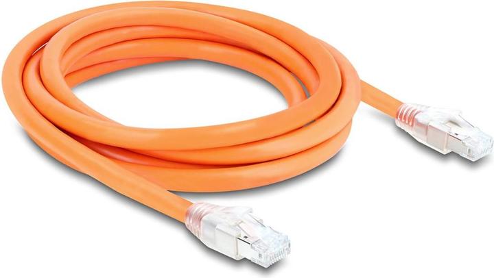 Produktbild Delock RJ45 Netzwerkkabel Cat.8.1 S/FTP 2 m bis 40 Gbps orange (81181) (S/FTP, CAT8.1, 2 m)