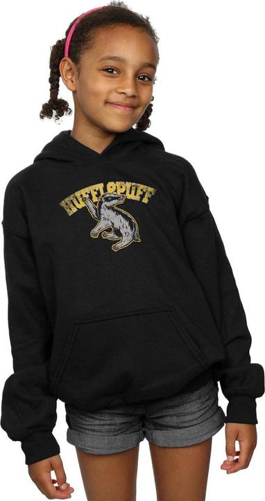 Produktbild Hufflepuff Sport Emblem Kapuzenpullover Mädchen (152, 158)