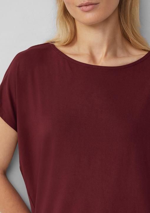 Produktbild S.Oliver T-Shirt Fliessendes Jersey-Shirt mit überschnittenen Schultern (38)