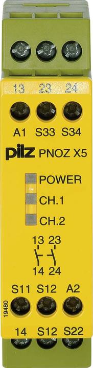 Actual product image Pilz 774323 PNOZ X5J 24VDC 2n/o