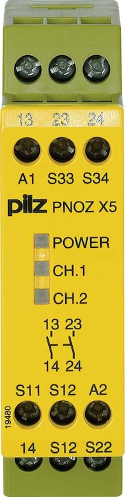 Produktbild Pilz 774323 PNOZ X5J 24VDC 2n/o