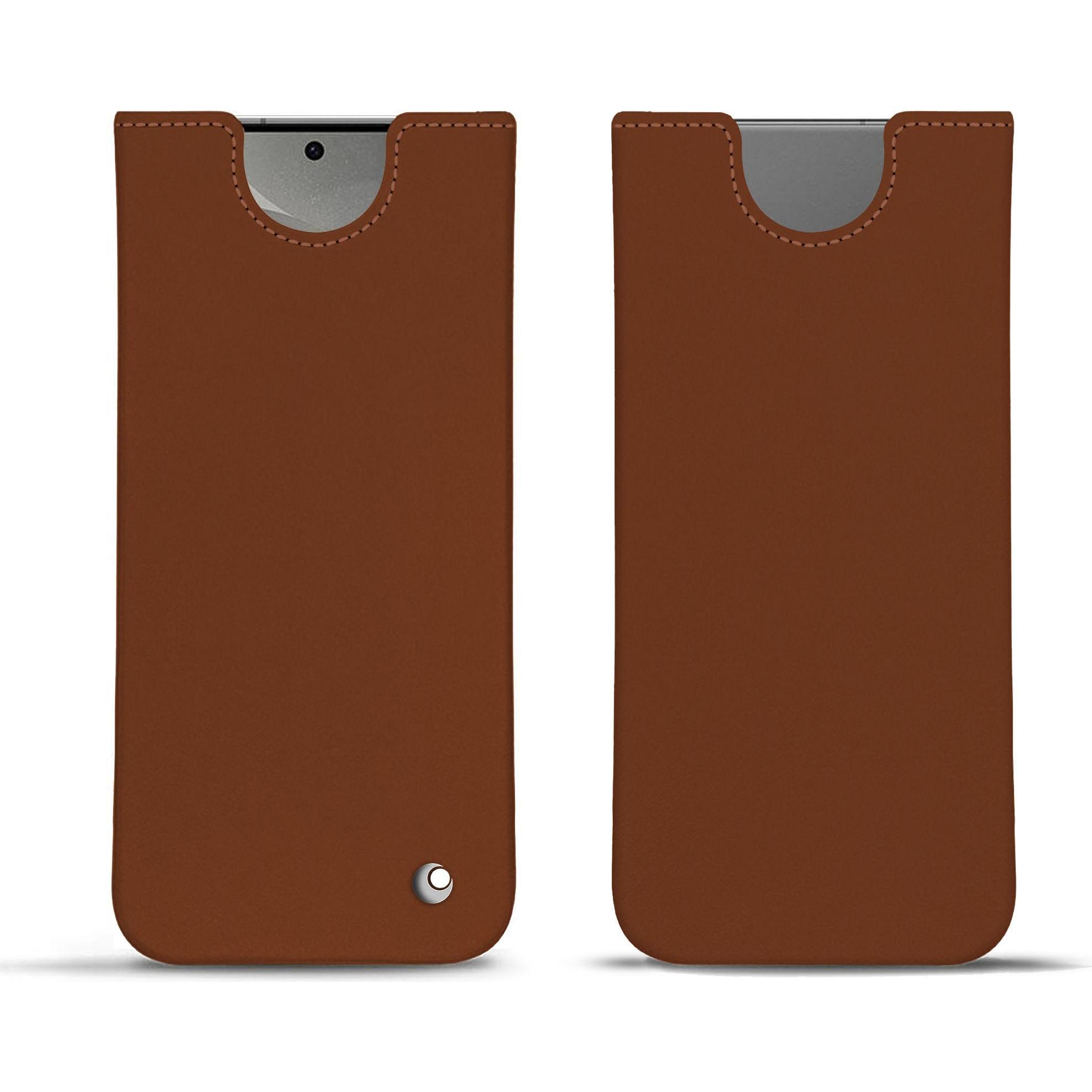 Noreve Lederschutzhülle (Samsung Galaxy S24), Smartphone Hülle, Braun