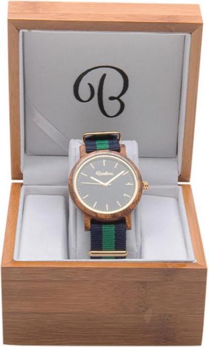 Image du produit Bambuu Horloge en bois (Montre analogique, 45 mm)