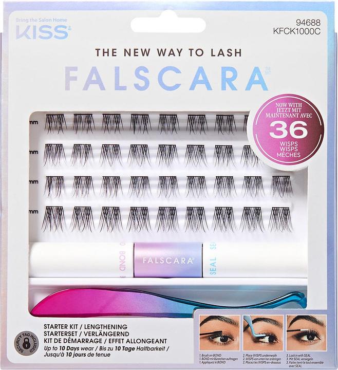 Actual product image KISS Lashes - Falscara Eyelash - Starter Kit (Artificial eyelashes)