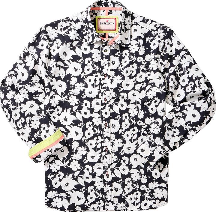 Actual product image Joe Browns Monochrome Floral Long Sleeve Shir (S)